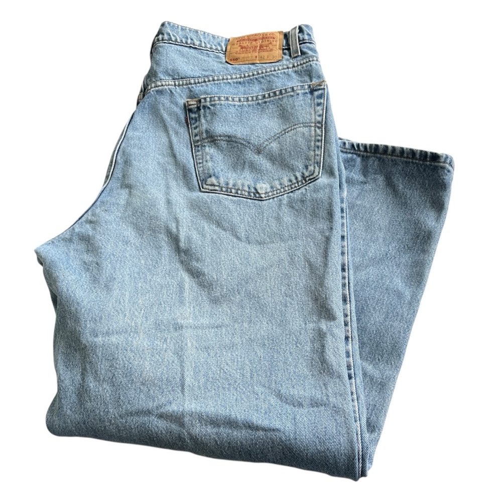 Vintage 90s Levis 550 Jeans Relaxed Fit Cotton Denim Mens Size 42 x 30
